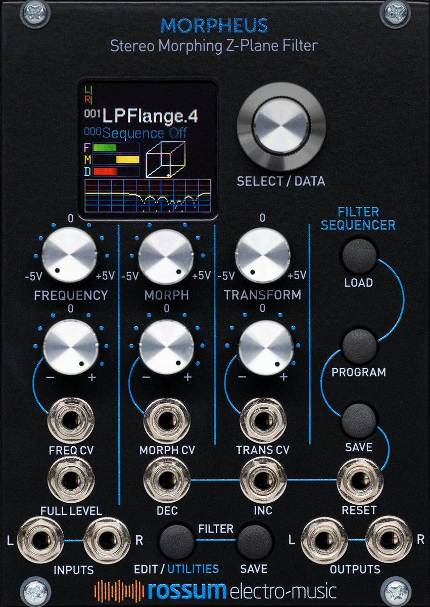 rossumelectro morpheus モジュラーシンセ　eurorack MORPHEUS Stereo Morphing Z-Plane Filter – Rossum Electro-Music