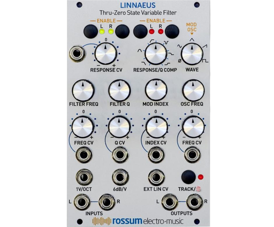 Eurorack: Linnaeus stereo state-variable filter – Rossum Electro-Music Eurorack: Linnaeus stereo state-variable filter – Rossum Electro-Music